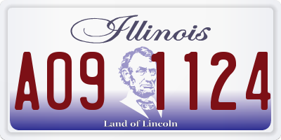 IL license plate A091124