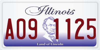 IL license plate A091125