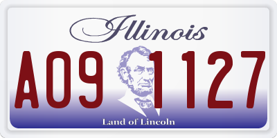 IL license plate A091127