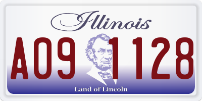 IL license plate A091128