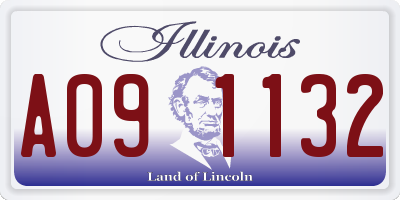 IL license plate A091132