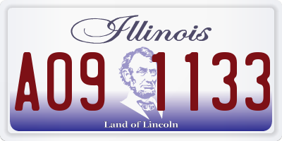 IL license plate A091133