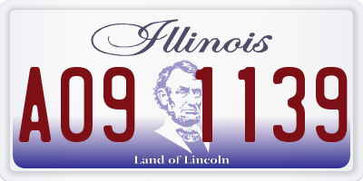 IL license plate A091139