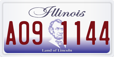 IL license plate A091144