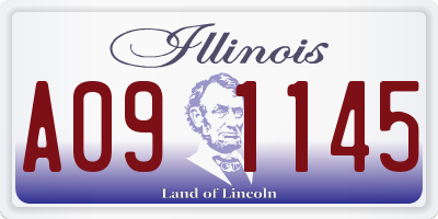 IL license plate A091145