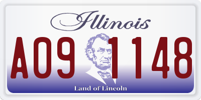 IL license plate A091148