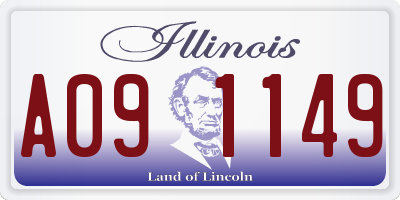 IL license plate A091149