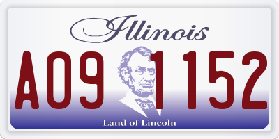 IL license plate A091152