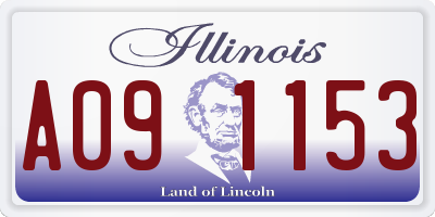 IL license plate A091153