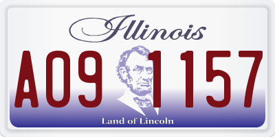 IL license plate A091157
