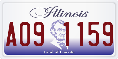 IL license plate A091159