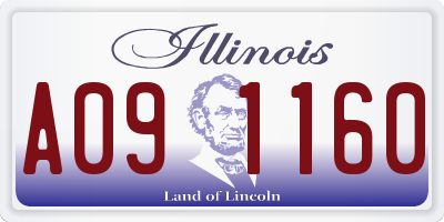 IL license plate A091160
