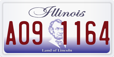 IL license plate A091164