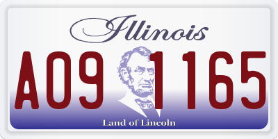 IL license plate A091165
