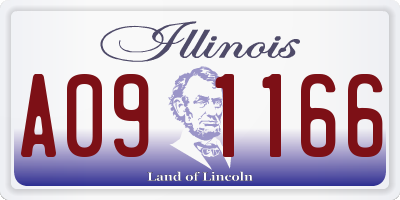 IL license plate A091166