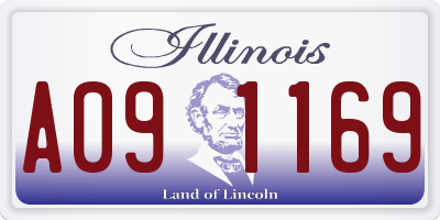 IL license plate A091169