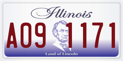 IL license plate A091171