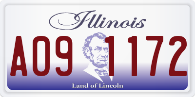 IL license plate A091172
