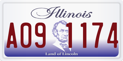 IL license plate A091174