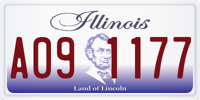 IL license plate A091177
