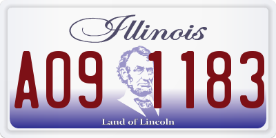 IL license plate A091183