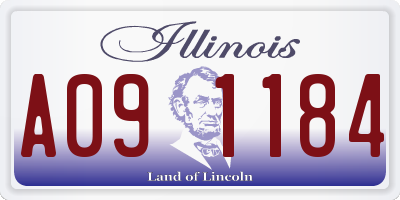 IL license plate A091184