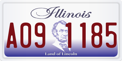 IL license plate A091185