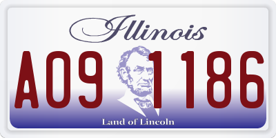 IL license plate A091186