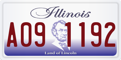 IL license plate A091192