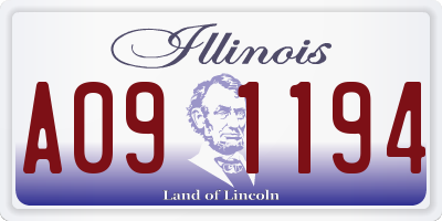 IL license plate A091194