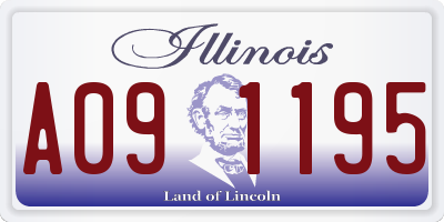 IL license plate A091195