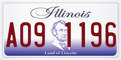 IL license plate A091196