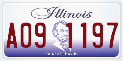 IL license plate A091197