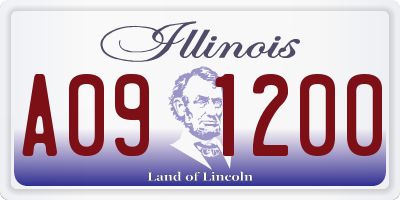 IL license plate A091200