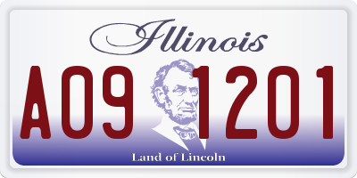 IL license plate A091201