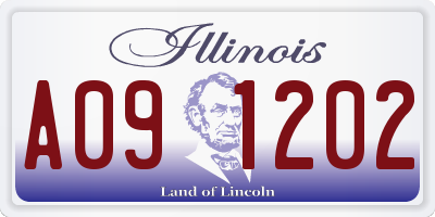IL license plate A091202