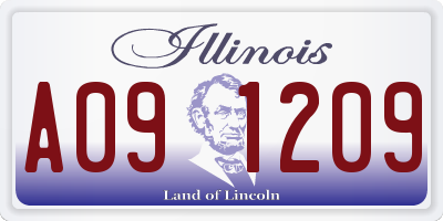 IL license plate A091209