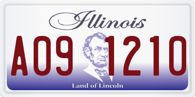 IL license plate A091210