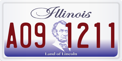 IL license plate A091211
