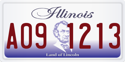 IL license plate A091213