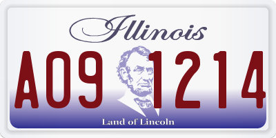 IL license plate A091214