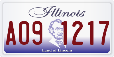 IL license plate A091217