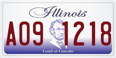 IL license plate A091218