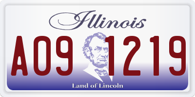 IL license plate A091219