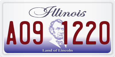 IL license plate A091220