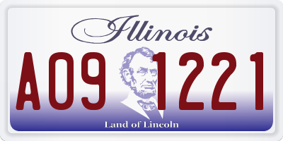 IL license plate A091221