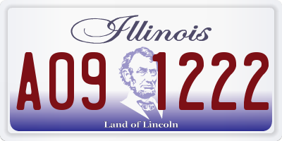 IL license plate A091222
