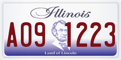 IL license plate A091223