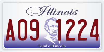 IL license plate A091224