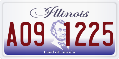 IL license plate A091225